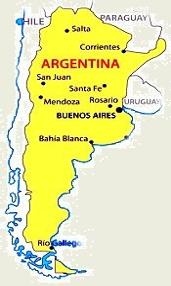 Argentinien Map