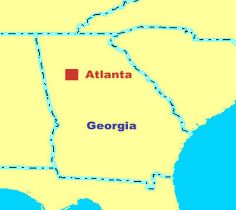 Atlanta GA Navi mieten mit Karte USA leihen
