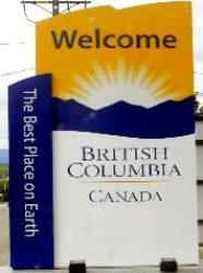 British Columbia (BC) Kanada Navi mieten leihen mit Karte.