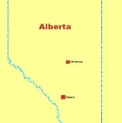 Calgary AB Navi mieten mit Karte leihen