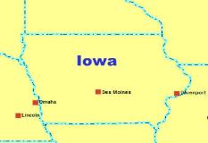 Iowa Navi mieten mit Karte USA leihen