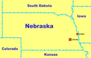 Nebraska NE Navi mieten, mit Karte USA leihen  