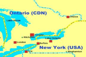 Toronto ON Navi mieten mit Karte Kanada