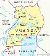 Uganda Ostafrika Navi mieten Karte