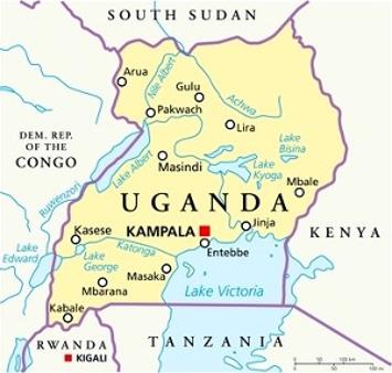 Uganda_Ostafrika_Navi_mieten_Karte