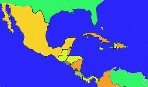 Costa Rica, Panama, Mexiko Navi mieten, Karte Mittelamerika 