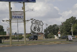 Route 66, bei Navi mieten USA. 