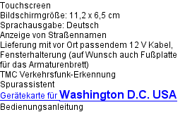 Navi mieten für Washington D. C. / USA District of Columbia, Satellitentelefone leihen.  