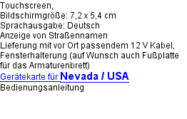 Nevada / USA Navi mieten. Satellitentelefone. 