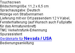 Nevada / USA Navi mieten. Satellitentelefone. 